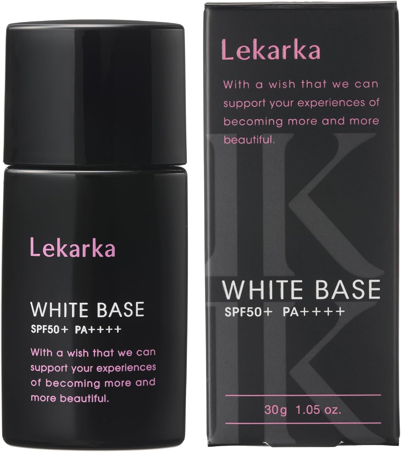 Lekarka Quasi-Drug, 2% Tranexamic Acid, Medicated Whitening UV Base, Makeup Base, UV Sunscreen, Lekarka Official White Base, 1.1 oz (30 g)