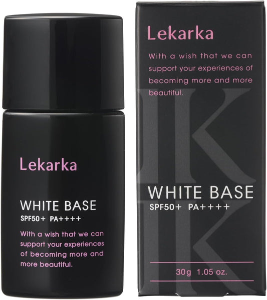 Lekarka Quasi-Drug, 2% Tranexamic Acid, Medicated Whitening UV Base, Makeup Base, UV Sunscreen, Lekarka Official White Base, 1.1 oz (30 g)