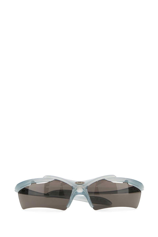Balenciaga Light Blue Acetate Turbo Rectangle Sunglasses - Image 1