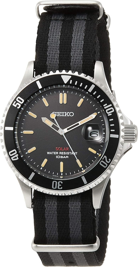 Seiko Shop Limited Edition SZEV014 Men's Watch, Black, Dial: Black, sports