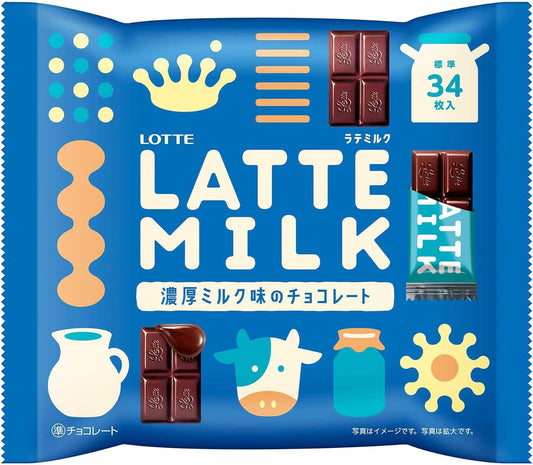 Lotte LATTE Milk 4.8 oz (135 g)