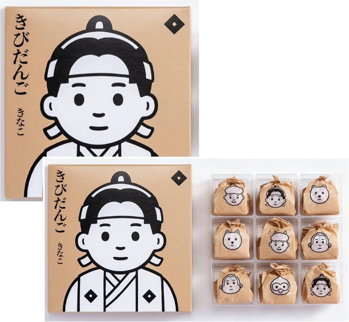 Koeido Takeda Soyako Kibidango, Individual Packaging, 9 Pieces x 2 Boxes