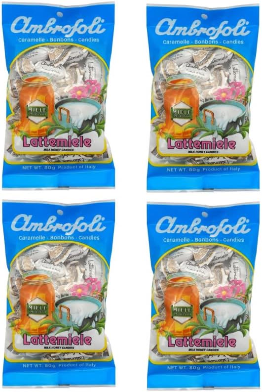 Ambrosoli Ambrosoli Milk Honey 2.8 oz (80 g), 4 Bags Set