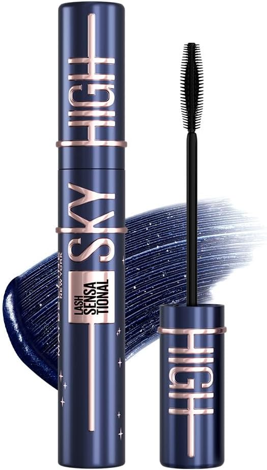 Maybelline Skyhigh Mascara Cosmic Blast 101 Meteor Black #Waterproof Brush Comb Long Comb Volume