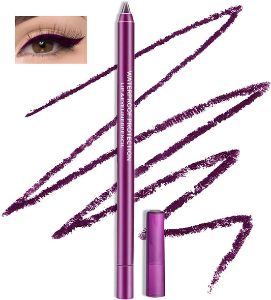 Boobeen Colorful Gel Eyeliner Pencil, Waterproof Eyeliner Pen, Matte Metallic Eyeliner Set for Women, Cream Eyeshadow Pencil Perfect for Colored Eye Makeup