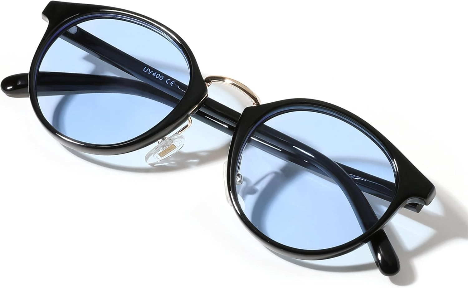 FEISEDY B1172 Sunglasses, Women's, Men's, UV400, UV Protection, Round, Stylish, Lightweight, Colored Lens, Driving, Work, Travel, Fashionable, Unisex, Intelligence