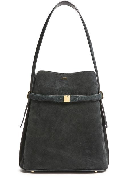TOTEME Belted suede bucket bag - Image 1