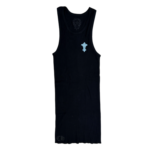 CHROME HEARTS 'BLUE BEADED' ART BASEL BLACK TANK