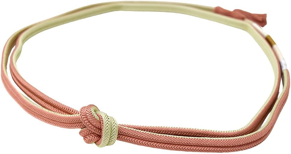 Nagomiya, Pure Silk Belt Keikan (Day/Night), Bright, Regular Scale, Traditional Crafts, Kyoto Braid, Loose Bunch, Stranded Tassel, Women's