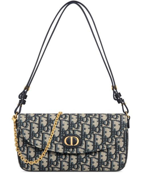 DIOR 30 Montaigne D-Vine Pouch with Chain - Image 1