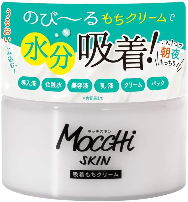 Mocchskin Adsorption Sticky Cream 3.2 oz (90 g) All-in-One Moisturizing Cream, Moist and Transparent, Moisturizing
