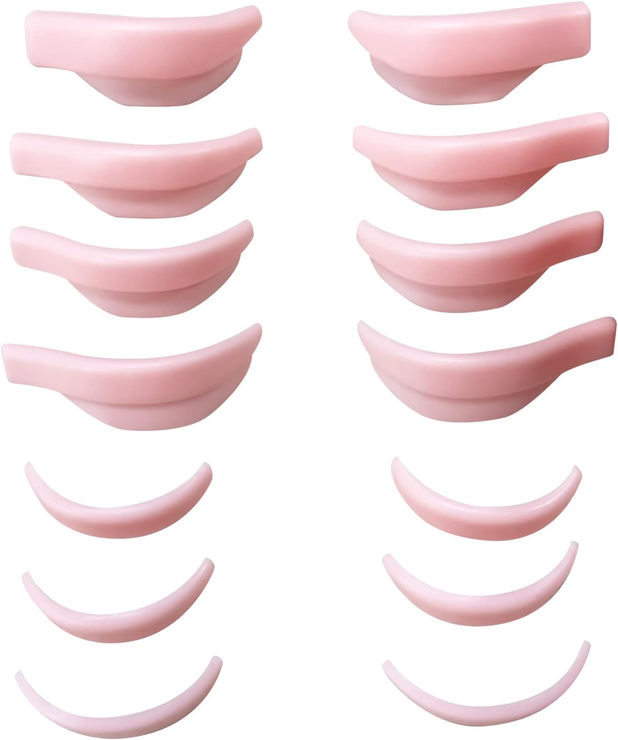 Libeauty Eyelash Lifts Silicone Pads Reusable Eyelash Perm Rod 4 Pairs Upper Eyelashes, 3 Pairs Lower Eyelash Pad, Eyelash Curl Pads, Lash Lifting Shield, Perfect for Lifting Eyelashes