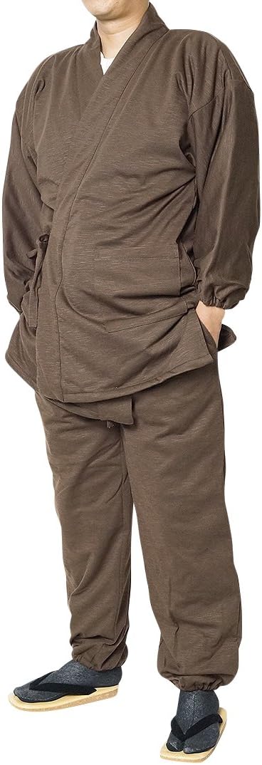 [Samui and Japanese Specialty Store, Craftsmanship Himeka] Winter Men's Slub Knit Woven Work Clothes, Fleece Lined Lined Work Clothes, Our Shop Original