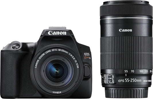 Canon EOSKISSX10BK-WKIT Digital Single Lens Reflex Camera EOS Kiss X10, Double Zoom Kit, Black