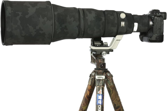CHASING BIRDS Camouflage Waterproof Lens Coat for CANON RF 600mm F4 L IS USM Rainproof Lens Protective Cover (Including Dark, 1.4X Teleconverter)
