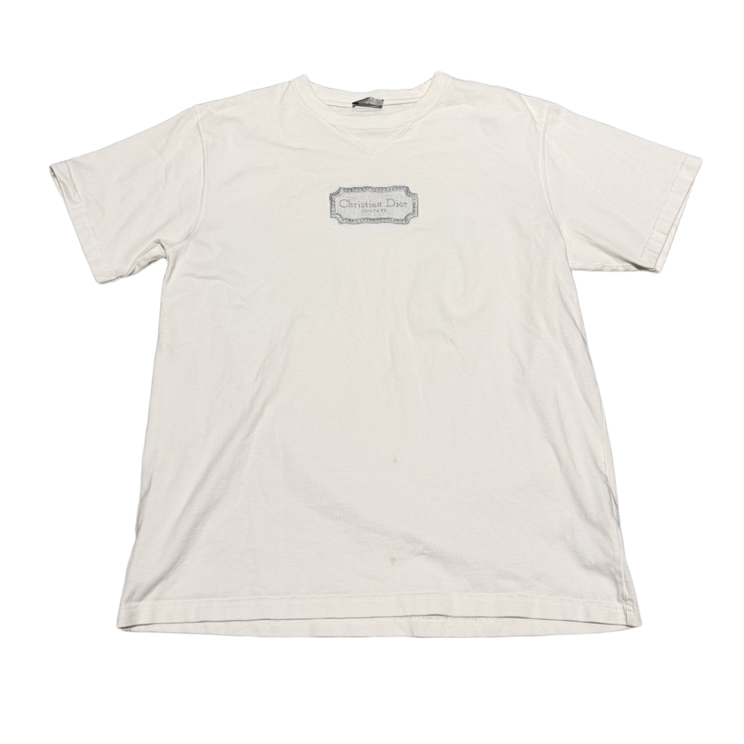 DIOR 'COUTOURE PATCH' WHITE TEE