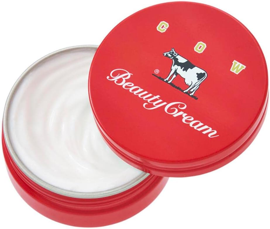 Cow Brand Red Box Beauty Cream, 2.8 oz (80 g), Milk Butter, Formulated Milk Oil, Milk Soap (1) 1.0 Pieces
