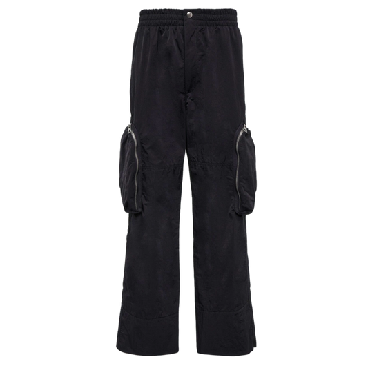 BOTTEGA VENETA 'BLACK' NYLON CARGO PANTS