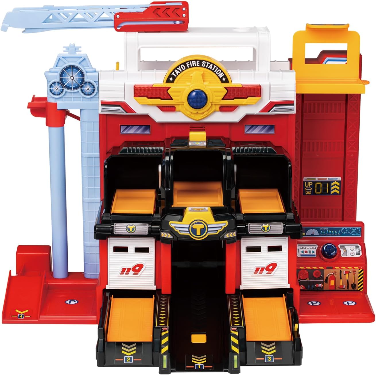 Bandai Chibikko Bus Tayo Moving Fire Department Playset