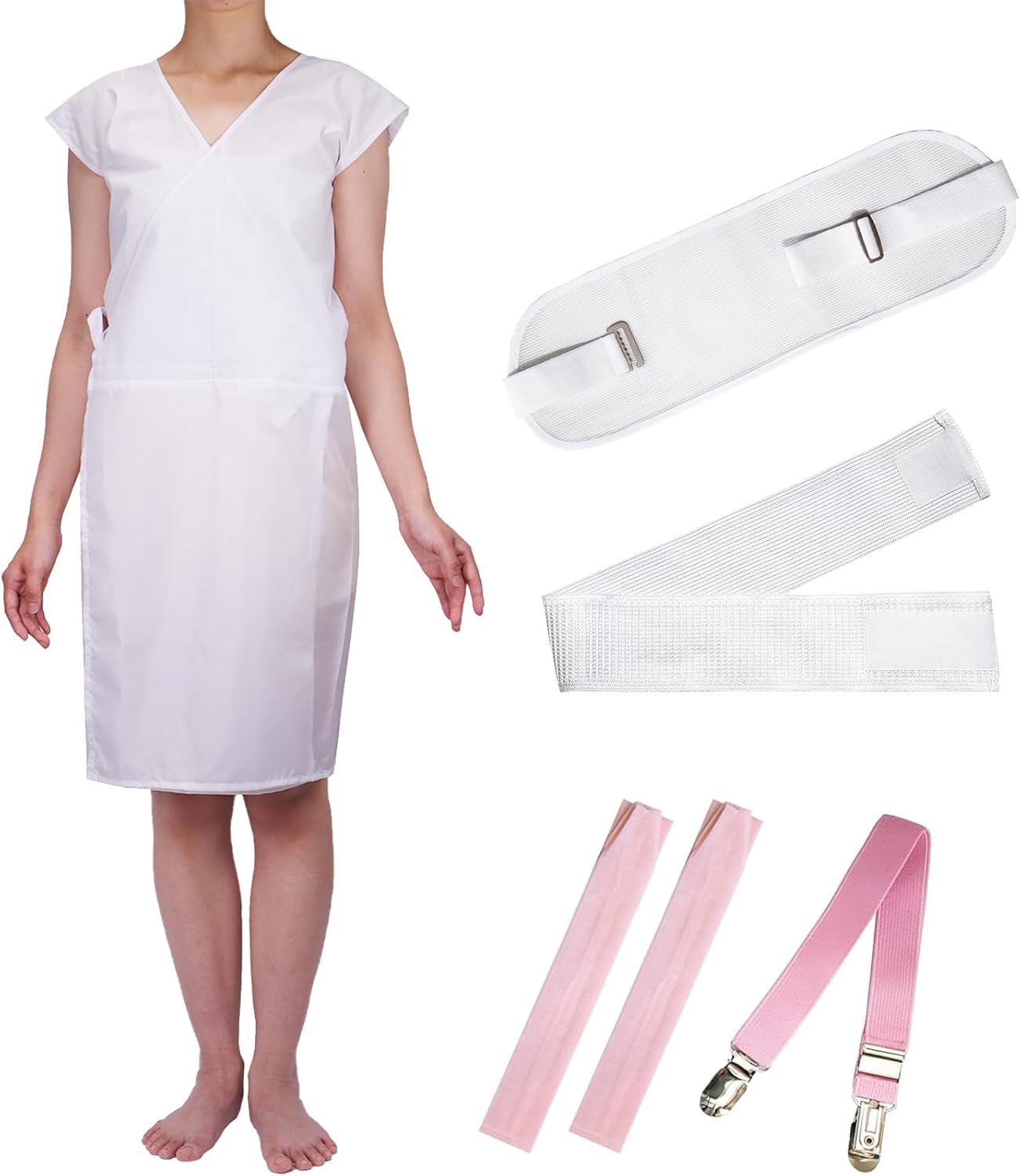 TOuWA Women's Yukata Dressing Set, 6-piece Set, Washable, Summer Wear Set, Yukata Underwear, Bands, Dressing Belt, 2 Waist Straps, Magic Belt), Kimono Accessories Set (Band/Dressing