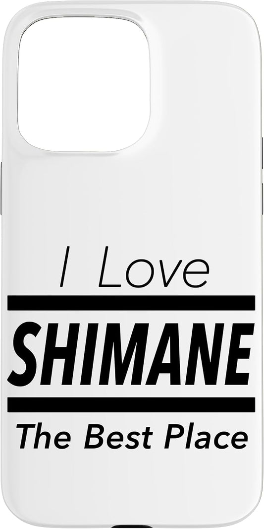 iPhone 15 Pro Max I Love Shimane (I Love) JIMO-T [47 Prefectures] Jimoti Local Love Goods Travel Souvenir Funny Smartphone Case