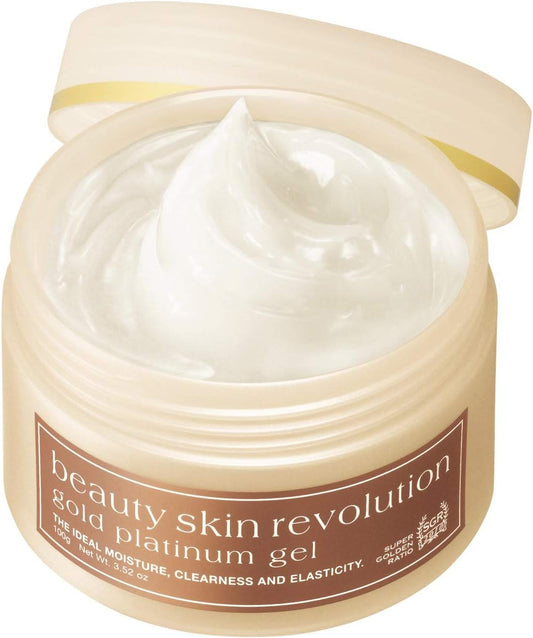 Crude Rebo Gold Platinum Gel [All-in-One Gel, 3.5 oz (100 g), Approx. 2 Months Supply] EGF (Made in Japan), Aging Care, Highly Moisturizing