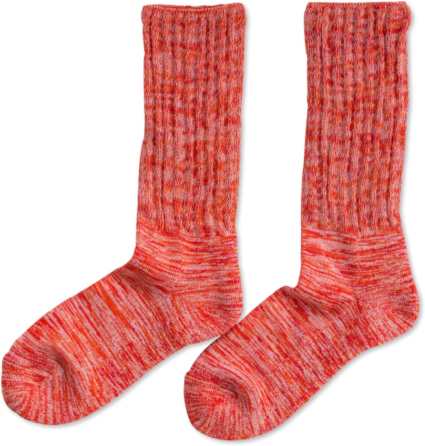Chiyoji Socks, Ankle Loose, Marble Knitting, 2 Pairs Set, 9.4 - 10.2 inches (24 - 26 cm), Made in Japan
