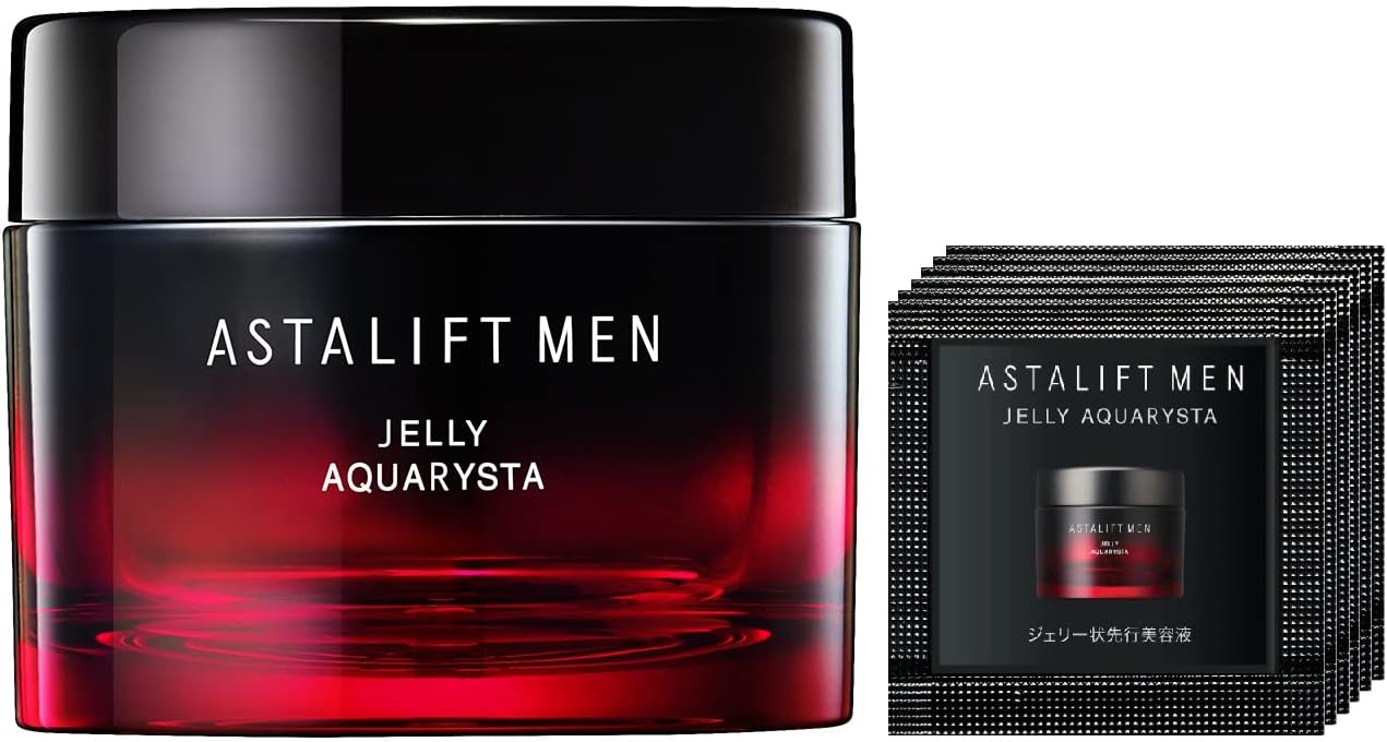 Astalift Men Jelly Aquarista, 2.1 oz (60 g), 2 Months Supply, Jelly-Shaped Serum, Official Store Limited, 0.02 oz (0.5 g) Pouches Included for Men