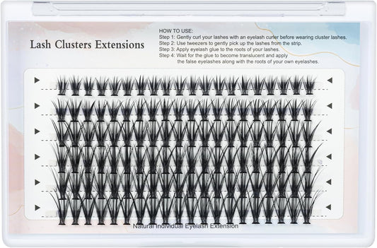 MAEXUS False Eyelashes, 120 Bundles Partial False Eyelashes, Super Dense False Eyelashes for Actress and Cosplay Makeup, Soft and Comfortable Part False Eyelashes for Doll-Like Sweet Eyes, C-Shape