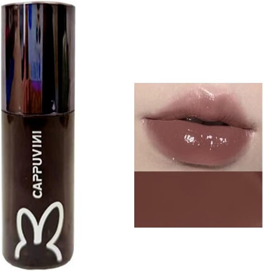 Lip Tint, Mirror Tint, Moisturizing, Glitter, High Color, Long Lasting, Lipstick, Gloss, Moisturizing, Non-Stick Lip Mask, Lip Gloss, Won't Fall Off, Popular, Red Lip, 9 Colors, Chinese Cosmetics
