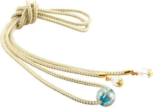 Sarasa Obi Sash Decoration with Dragonfly bead, For Yukata Kimono, Belt Decoration