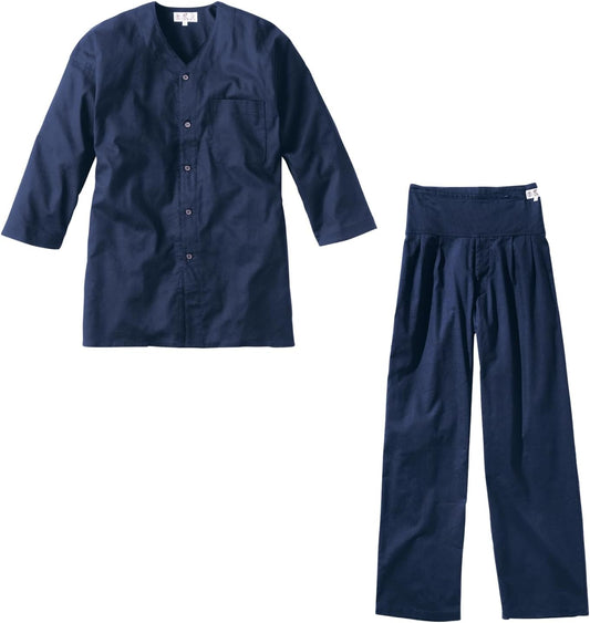 [Murakami Clothes] Hooh Koi Mouth Shirt + Pants Top and Bottom Set 3300+3440 [Summer Festival Costume, Koinokuchi, Work Clothes, Workwear, Artisan]