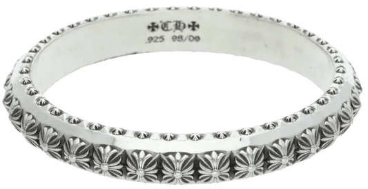 CHROME HEARTS 'PUNK SILVER' BANGLE PETE PUNK BRACELET