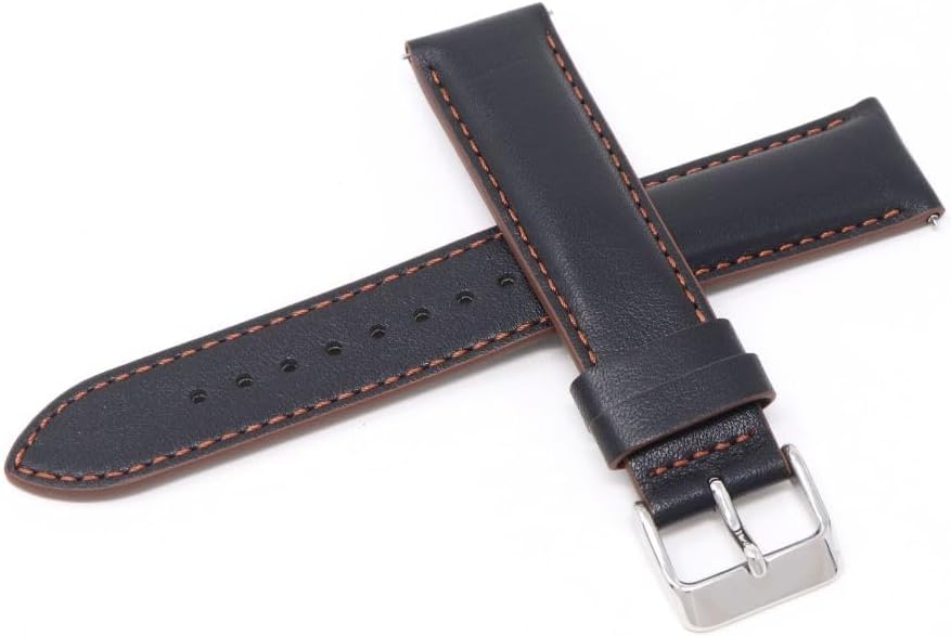 Seiko Smooth Cow Leather Band, Wristwatch, Strap, Men's Care Instructions Included, Cowhide, No Gemstone