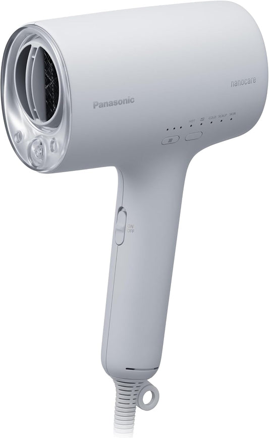 Panasonic EH-NA0K-H Hair Dryer, Nano Care, Father's Day, High Penetration Nano & Minerals, Compact, Night Cap Nozzle, Mist Gray