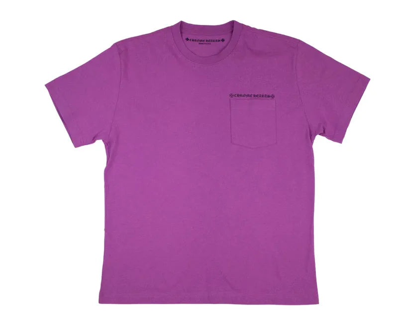 CHROME HEARTS MATTY BOY 'SPIDER WEB' PURPLE TEE