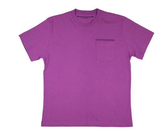 CHROME HEARTS MATTY BOY 'SPIDER WEB' PURPLE TEE