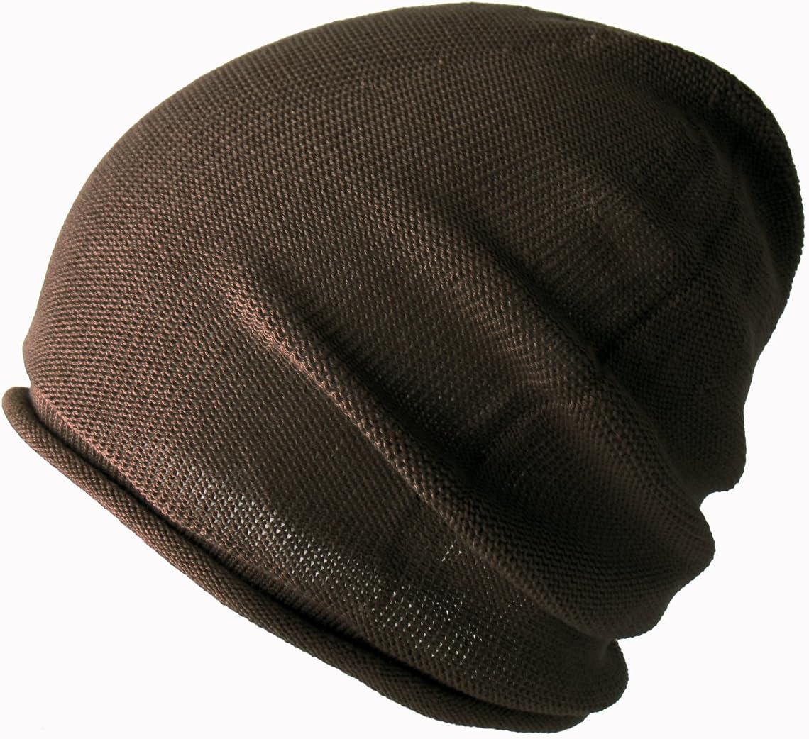 EdgeCity Men's Knit Cap in Cotton/Acrylic, Made in Japan