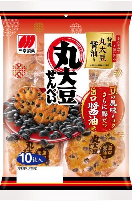 Sankyo Seikamaru Soy Sauce Flavor, 1 Bag (10 Pieces)