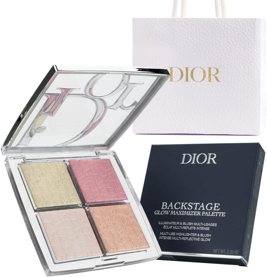 DIOR Backstage Face Glow Palette #004, Rose Gold, 0.4 oz (10 g), Face Powder, Teak Color, Cosmetics, Birthday, Gift, Shopper Included