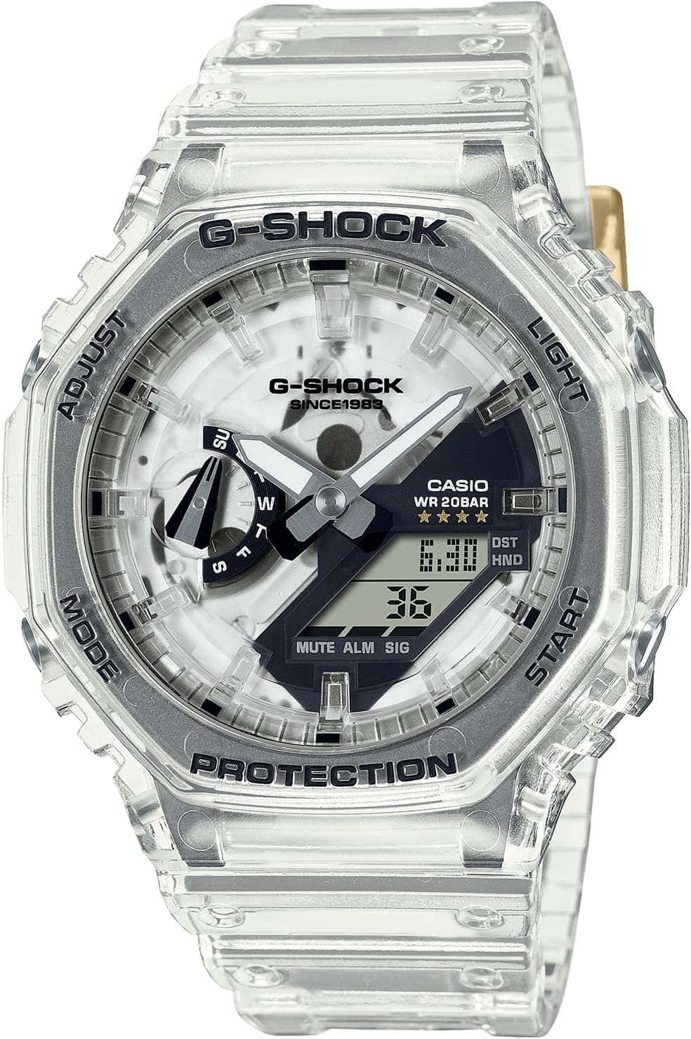 Casio GA-2100 G-Shock 40th Wristwatch, Limited Edition / 40th Anniversary Clear Remix Series, Modern