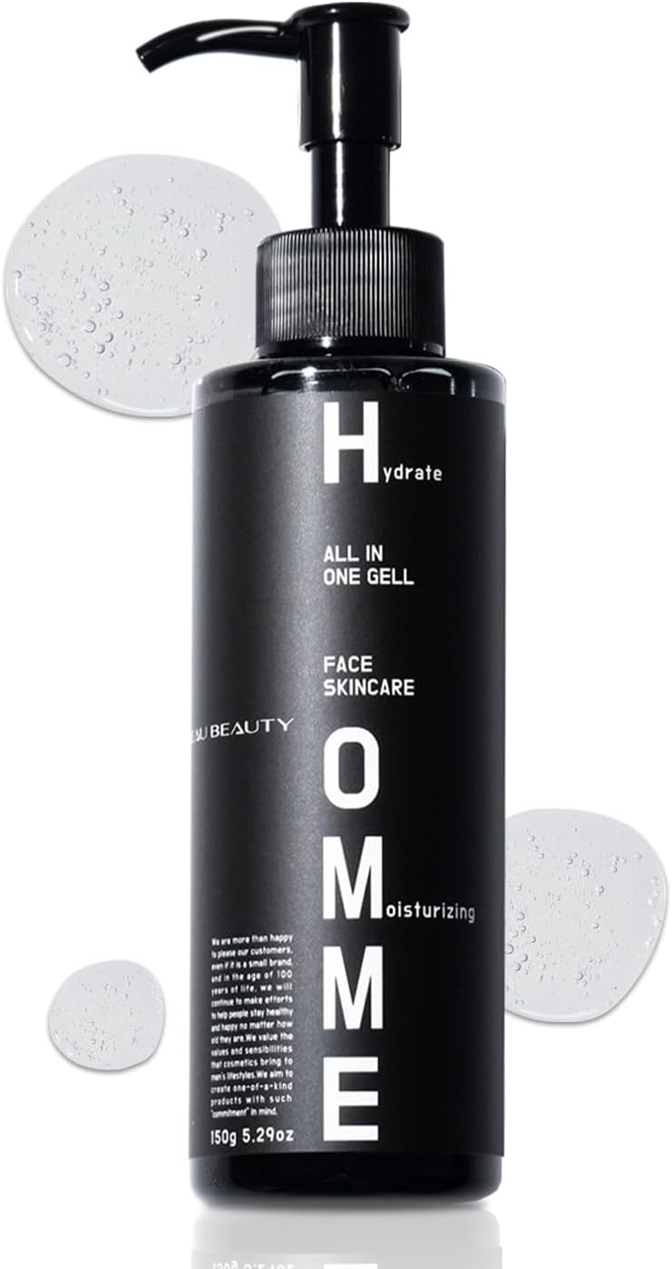 All-in-One Gel, Moisturizing Gel, Men's Skin Care, Ceramide, Lotion, Milky Lotion, Beauty Essence, All-in-One, Moisturizing, Made in Japan, 5.3 oz (150 g)