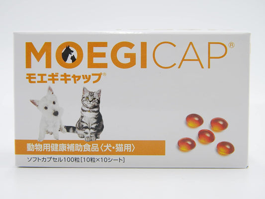 Kyoritsu Pharmaceutical Moegi Cap, 100 Capsules, Yellow Transparent
