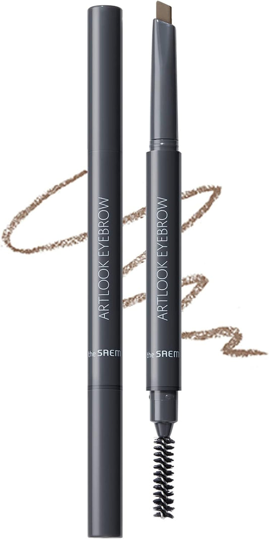 The Saem Japan Official Art Look Eyebrow 01 Brown 0465 2-Way Eyebrow Pencil
