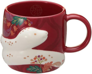 Starbucks New Year Mug, Snake, 12.0 fl oz (355 ml), Staba Coffee Mug, Mug, New Year, 2025, Starbucks Japan, Authentic Snake, New Year, New Year, Limited Cup, Cup, Red, Red