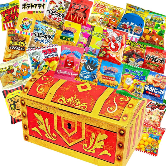Assorted Small Bags, Set of 24 Types, Monogrammed Treasure Box, Japanese Snacks, Individually Wrapped, Assorted Gifts, Divided Sweets, Birthday Present