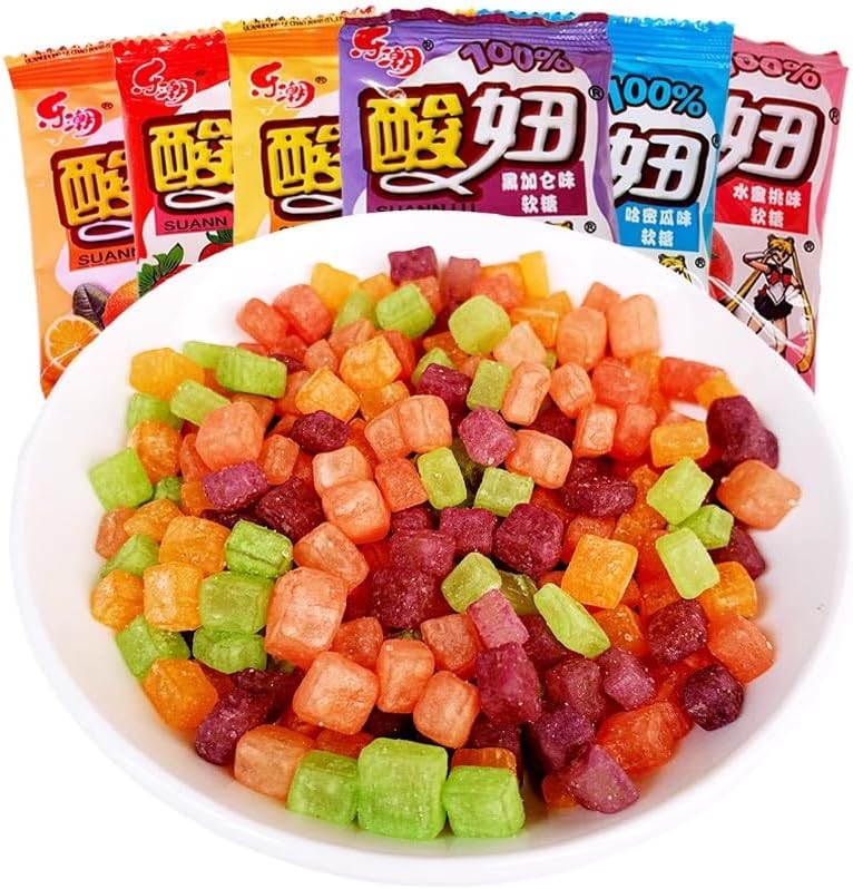 WSYLS - Gummies 40 Pack Multi Flavor Combination Sweet Sour Toothy Nostalgic Snack Independent Small Package Casual Share Pack Gummy