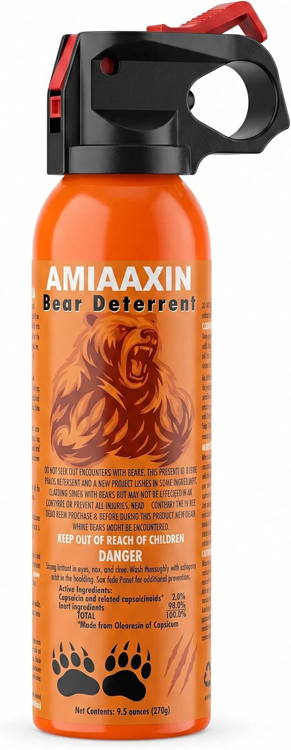 Nokanji Bear Spray 270ml 9m Range Bear Repellent Spray for Home Protection Portable Chengse2 Bear Repellent Spray Large Capacity Bear Repellent Spray Large Capacity Bear Spray