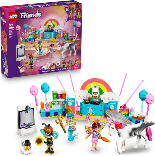 Lego 42661 Friends Unicorn and Fairy Cosplay Party Toy Birthday Gift Blocks Educational Girls Boys Children 6 Years 7 8 9 Years Old Pretend Play Pretend Play Mother Father