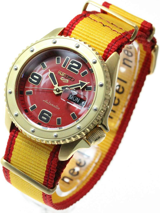 Seiko Sense SBSA084 5 Sports Street Fighter V Automatic Mechanical Wristwatch, Limited Distribution Model, Men's Zangief Zangief Five Sense
